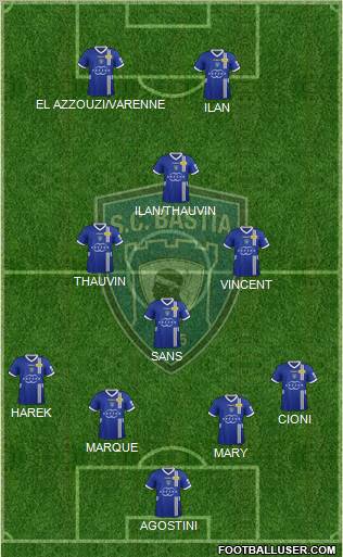 Sporting Club Bastia Formation 2012