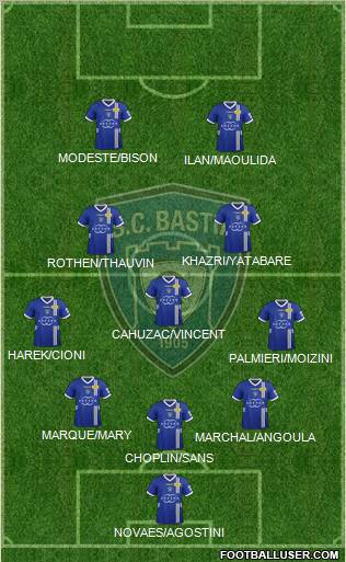 Sporting Club Bastia Formation 2012