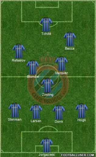 Club Brugge KV Formation 2012