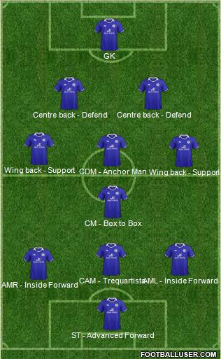 Leicester City Formation 2012