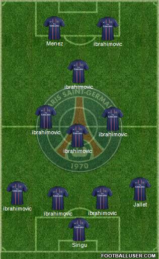 Paris Saint-Germain Formation 2012