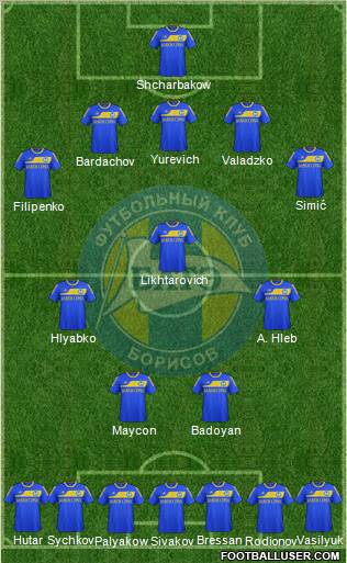 BATE Borisov Formation 2012