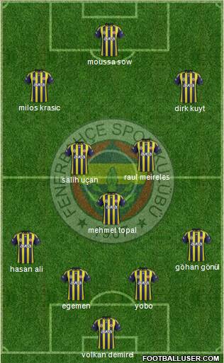 Fenerbahçe SK Formation 2012