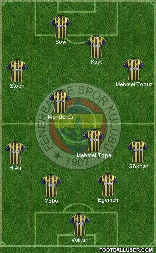 Fenerbahçe SK Formation 2012