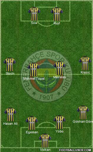 Fenerbahçe SK Formation 2012