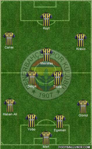 Fenerbahçe SK Formation 2012