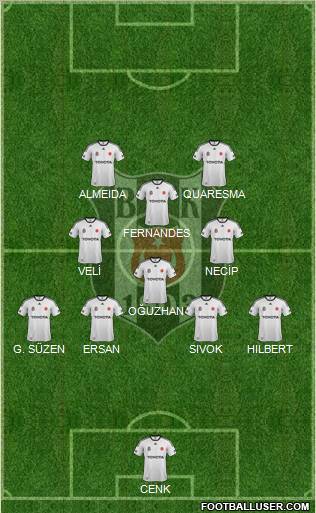 Besiktas JK Formation 2012