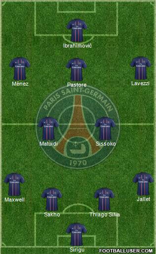 Paris Saint-Germain Formation 2012