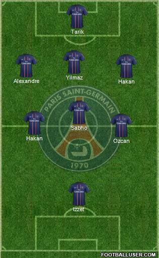 Paris Saint-Germain Formation 2012