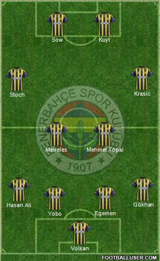 Fenerbahçe SK Formation 2012