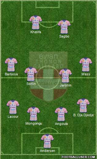 Evian Thonon Gaillard Football Club Formation 2012