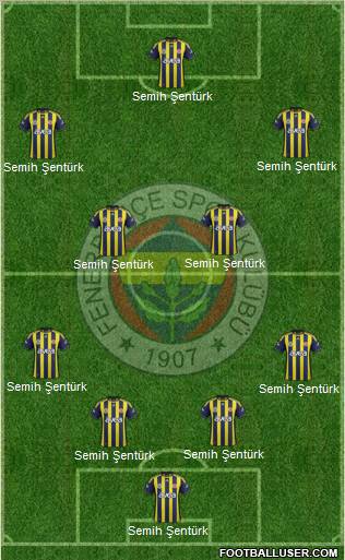 Fenerbahçe SK Formation 2012
