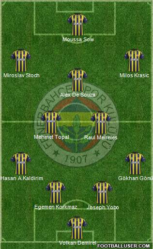 Fenerbahçe SK Formation 2012