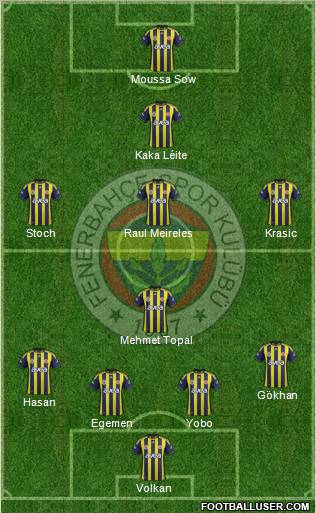 Fenerbahçe SK Formation 2012