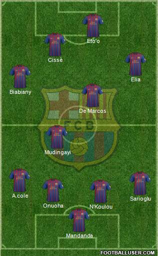 F.C. Barcelona Formation 2012