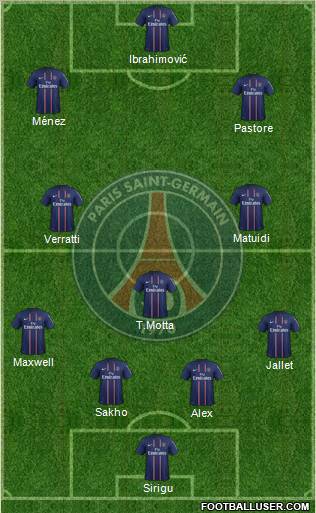 Paris Saint-Germain Formation 2012