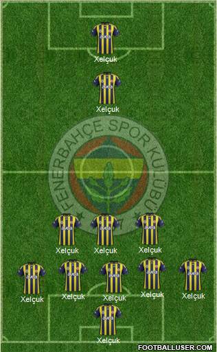 Fenerbahçe SK Formation 2012