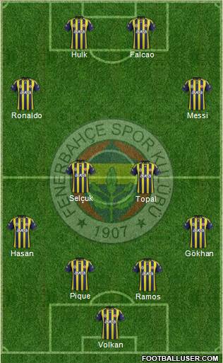 Fenerbahçe SK Formation 2012