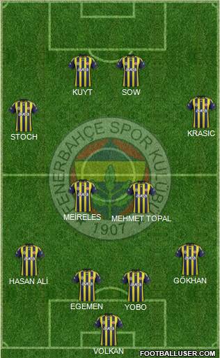 Fenerbahçe SK Formation 2012