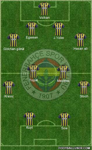 Fenerbahçe SK Formation 2012