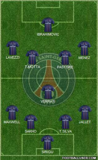 Paris Saint-Germain Formation 2012