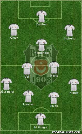 Besiktas JK Formation 2012