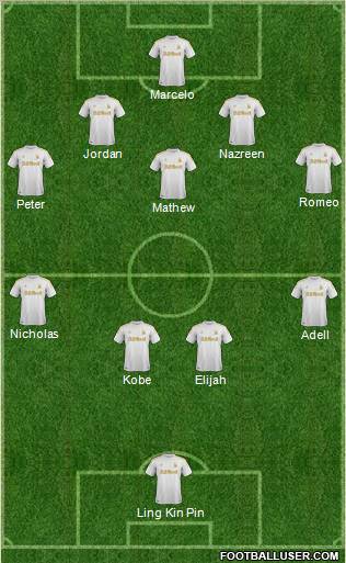 Swansea City Formation 2012