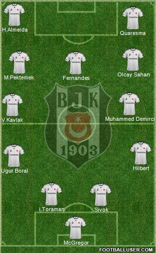 Besiktas JK Formation 2012