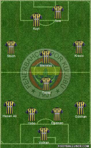 Fenerbahçe SK Formation 2012