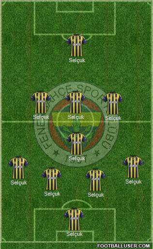 Fenerbahçe SK Formation 2012