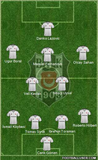 Besiktas JK Formation 2012