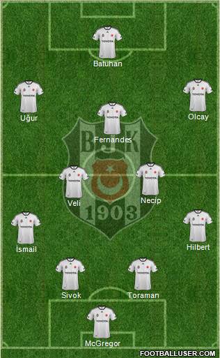 Besiktas JK Formation 2012