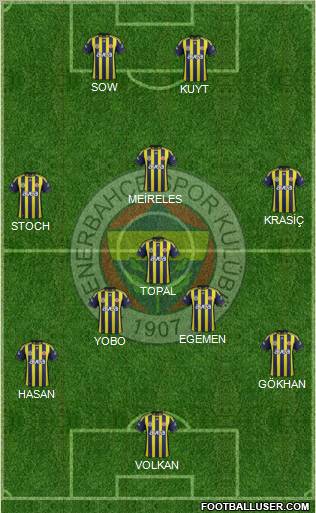 Fenerbahçe SK Formation 2012