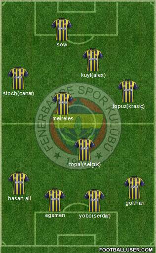 Fenerbahçe SK Formation 2012