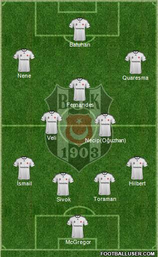 Besiktas JK Formation 2012