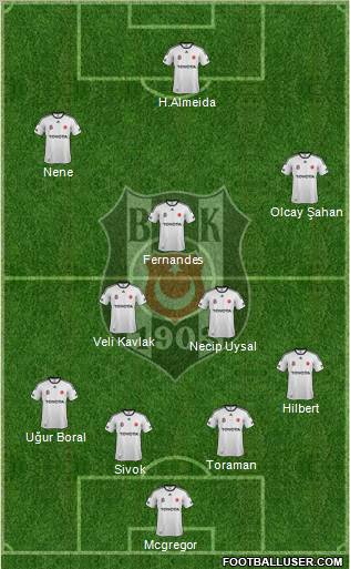 Besiktas JK Formation 2012