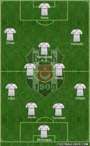 Besiktas JK Formation 2012