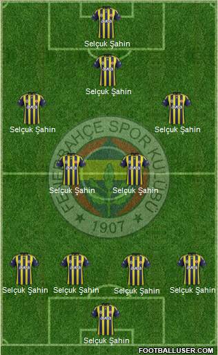 Fenerbahçe SK Formation 2012