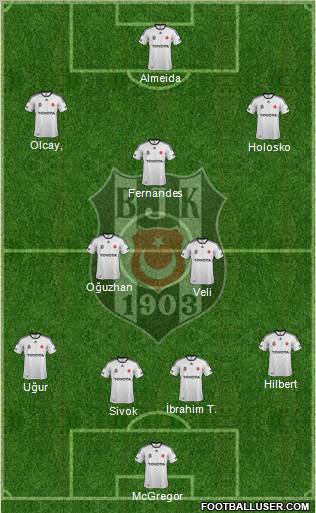 Besiktas JK Formation 2012