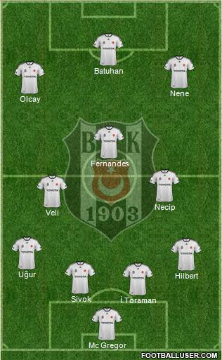 Besiktas JK Formation 2012