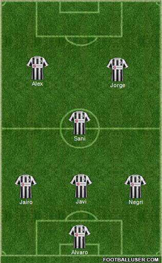 Newcastle United Formation 2012