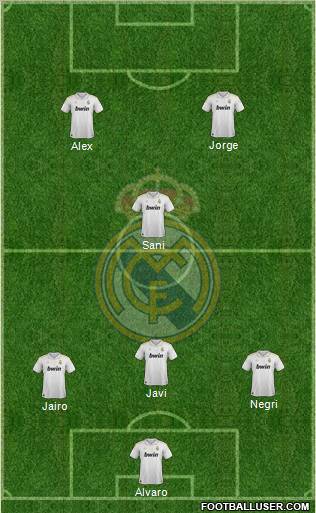 Real Madrid C.F. Formation 2012