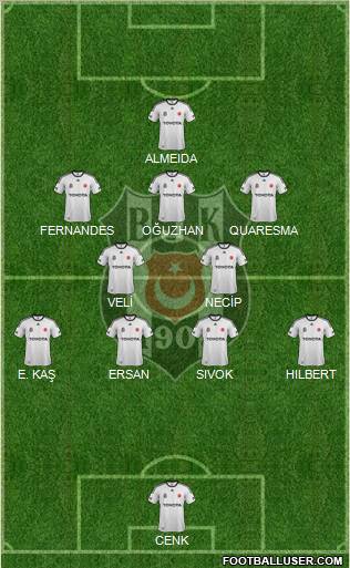 Besiktas JK Formation 2012
