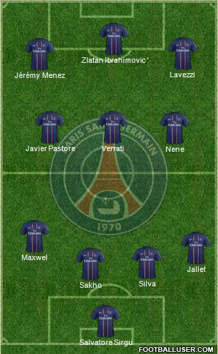 Paris Saint-Germain Formation 2012