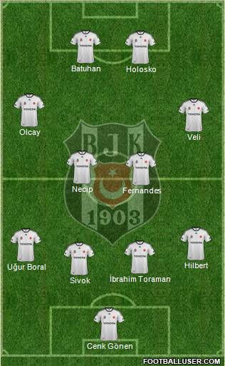 Besiktas JK Formation 2012