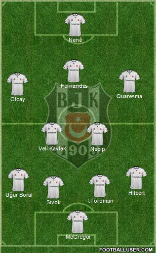 Besiktas JK Formation 2012