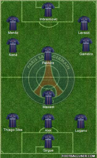 Paris Saint-Germain Formation 2012