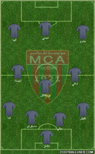 Mouloudia Club d'Alger Formation 2012