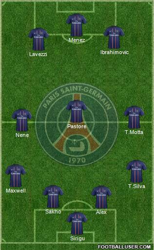 Paris Saint-Germain Formation 2012