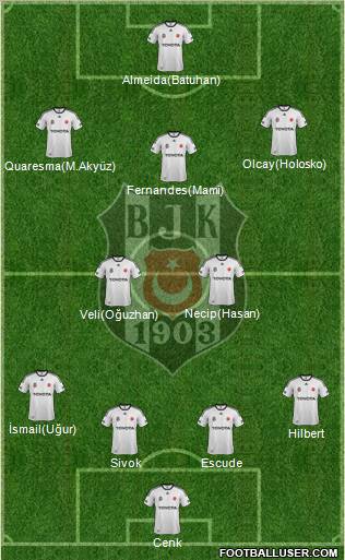 Besiktas JK Formation 2012
